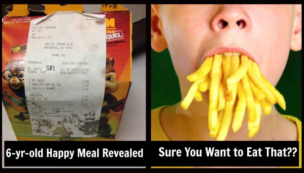 6 year old happy meal