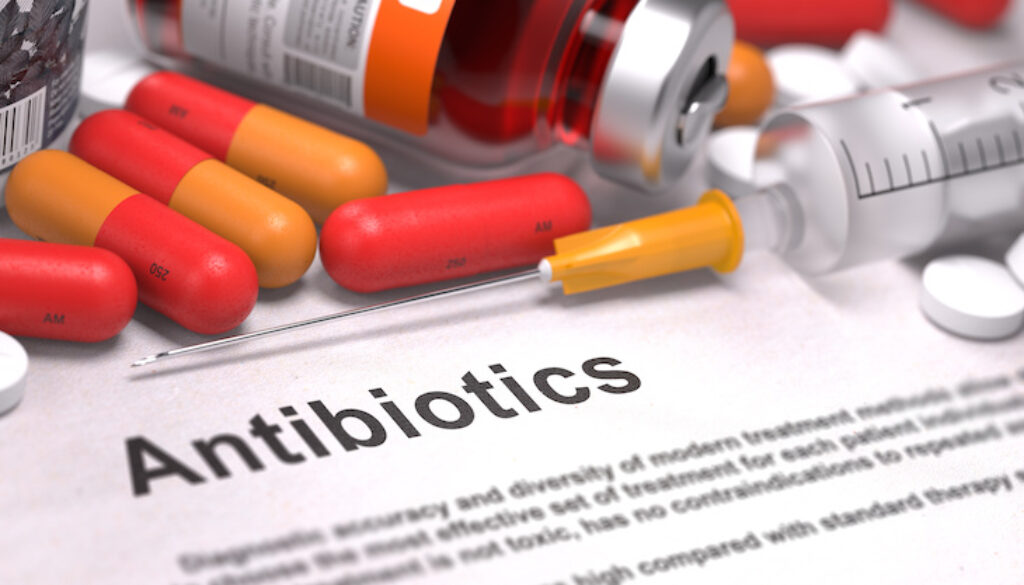 Antibiotics - Medical Concept. Composition of Medicamen.