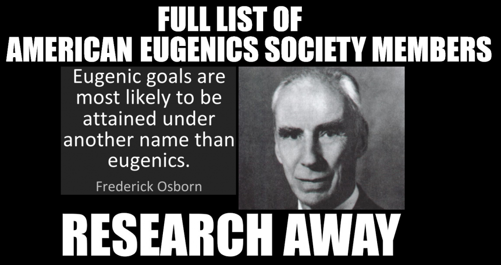 Full List of American Eugenics Society Members 1945- 2009: Research ...