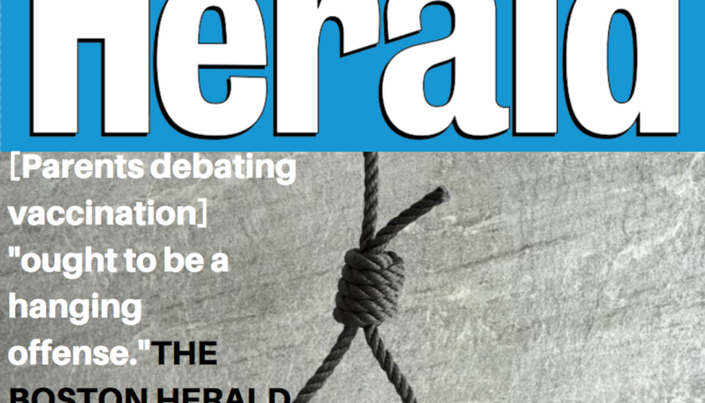 anti vaccine hanging offense