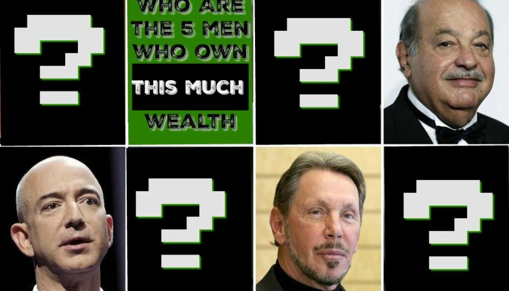 five men own half world's wealth