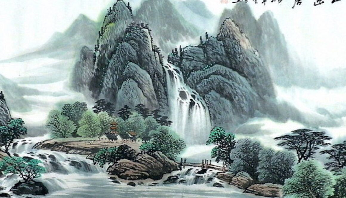 Chinese-Waterfall-Painting