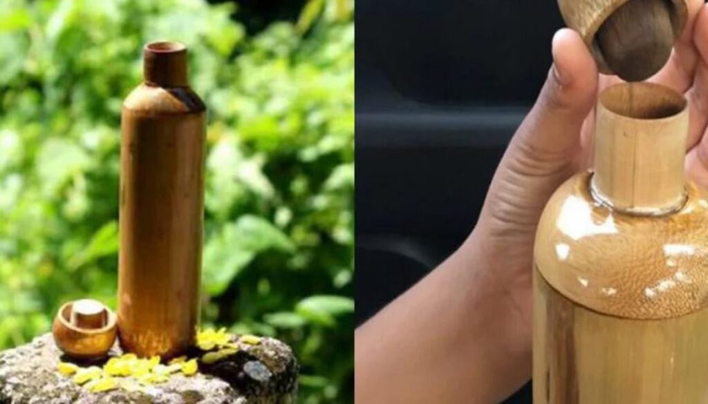 bamboo water bottle