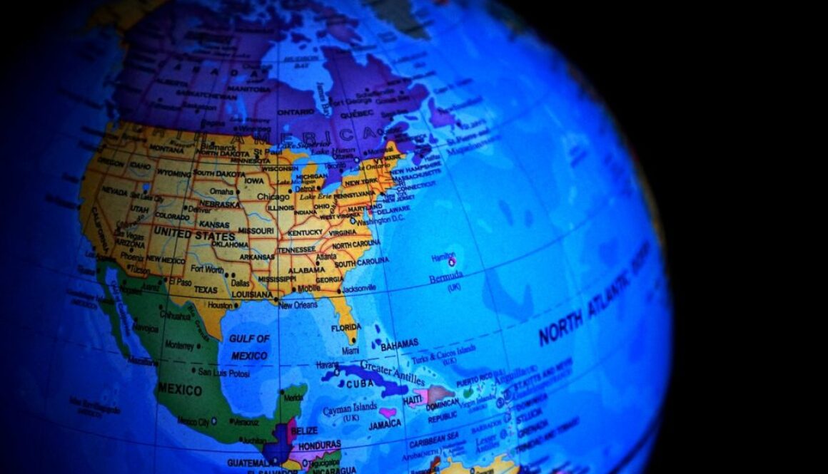 North-America-On-A-Globe-Public-Domain