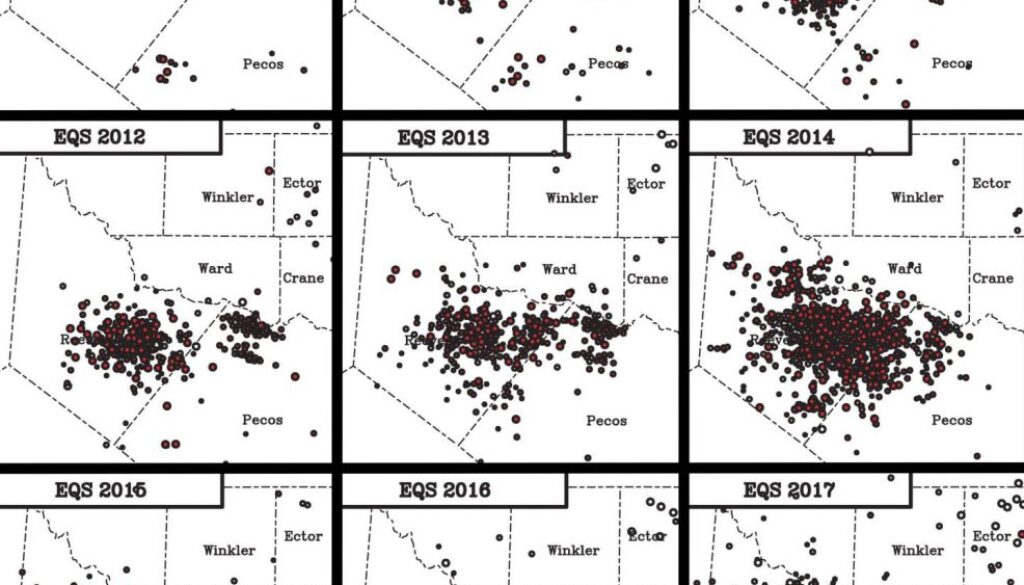 texas earthquakes oil gas