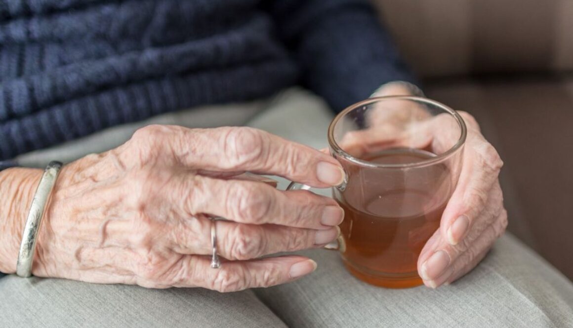 elderly tea drinking pixabay