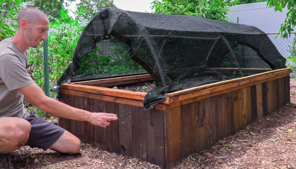 shade cloth for raised beds garden