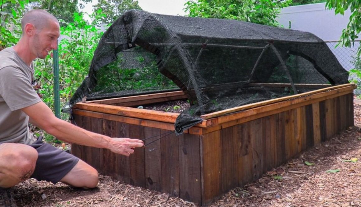 shade cloth for raised beds garden