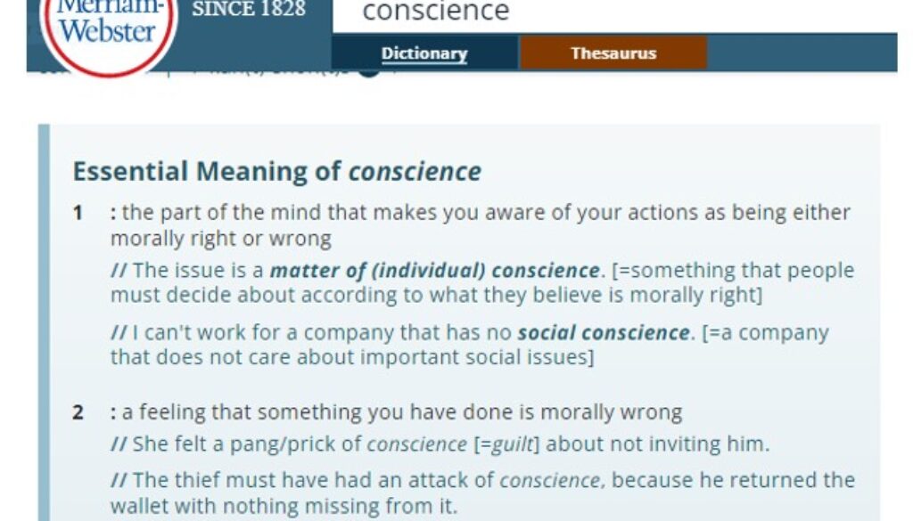 conscience
