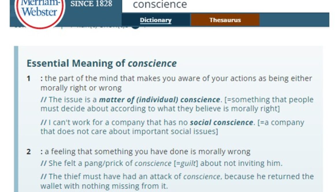 conscience