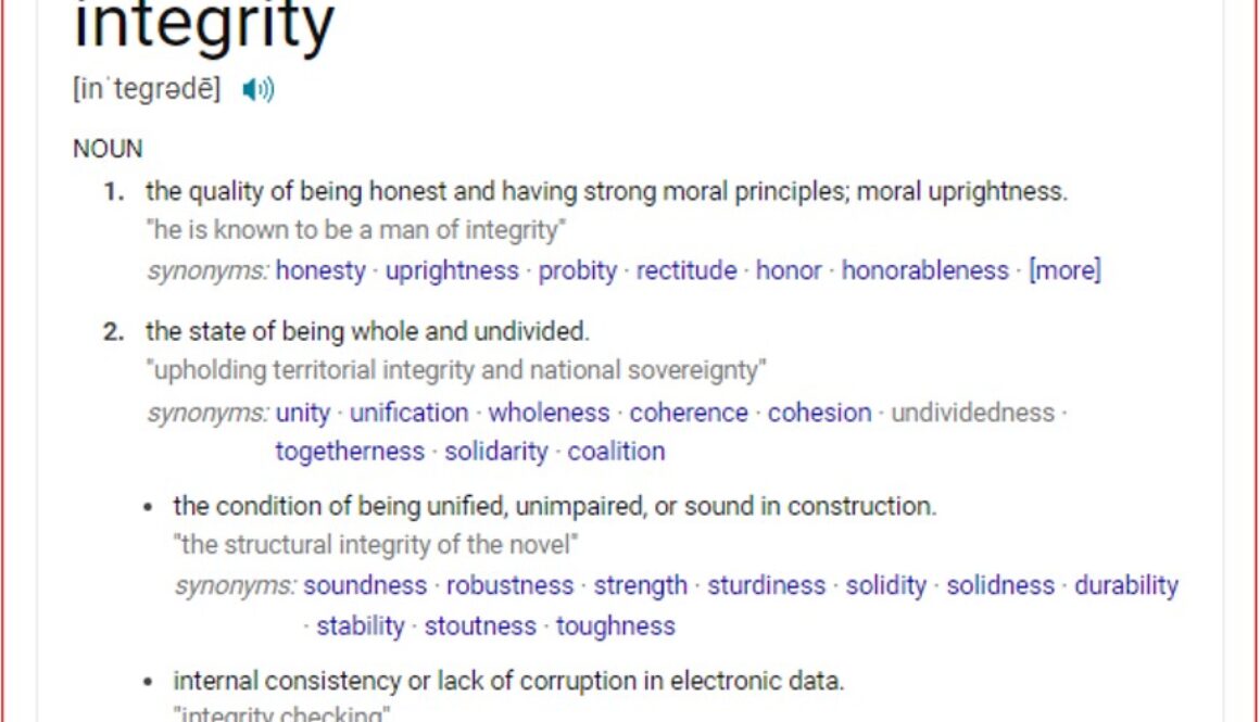 integrity
