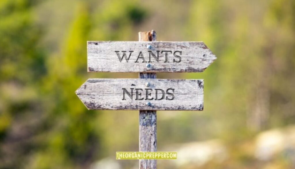 wants needs
