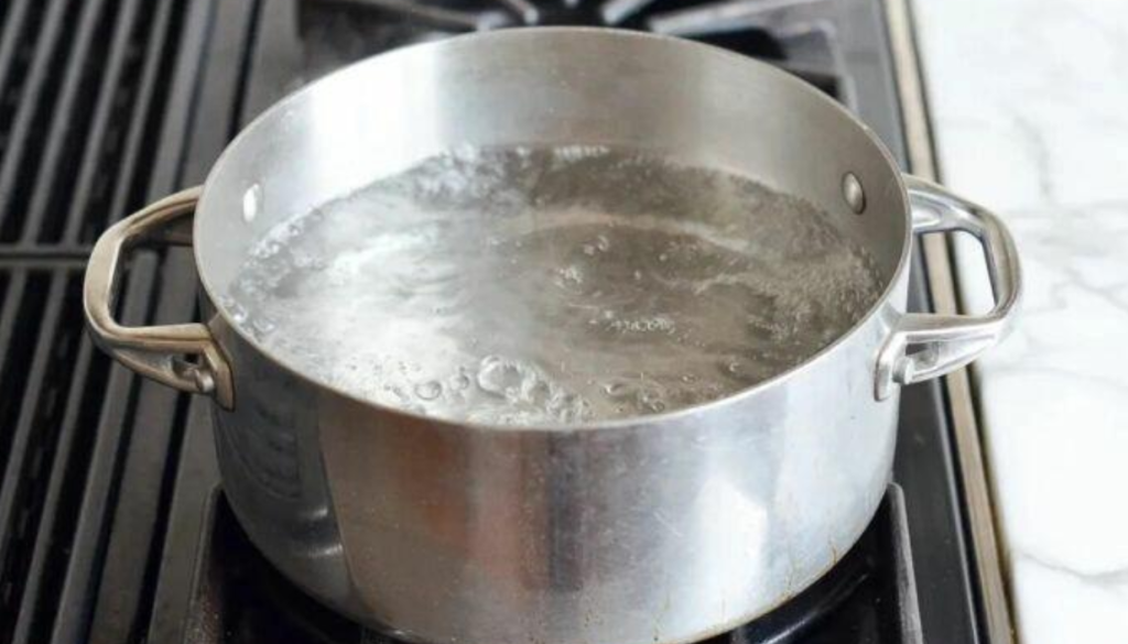 boiling water