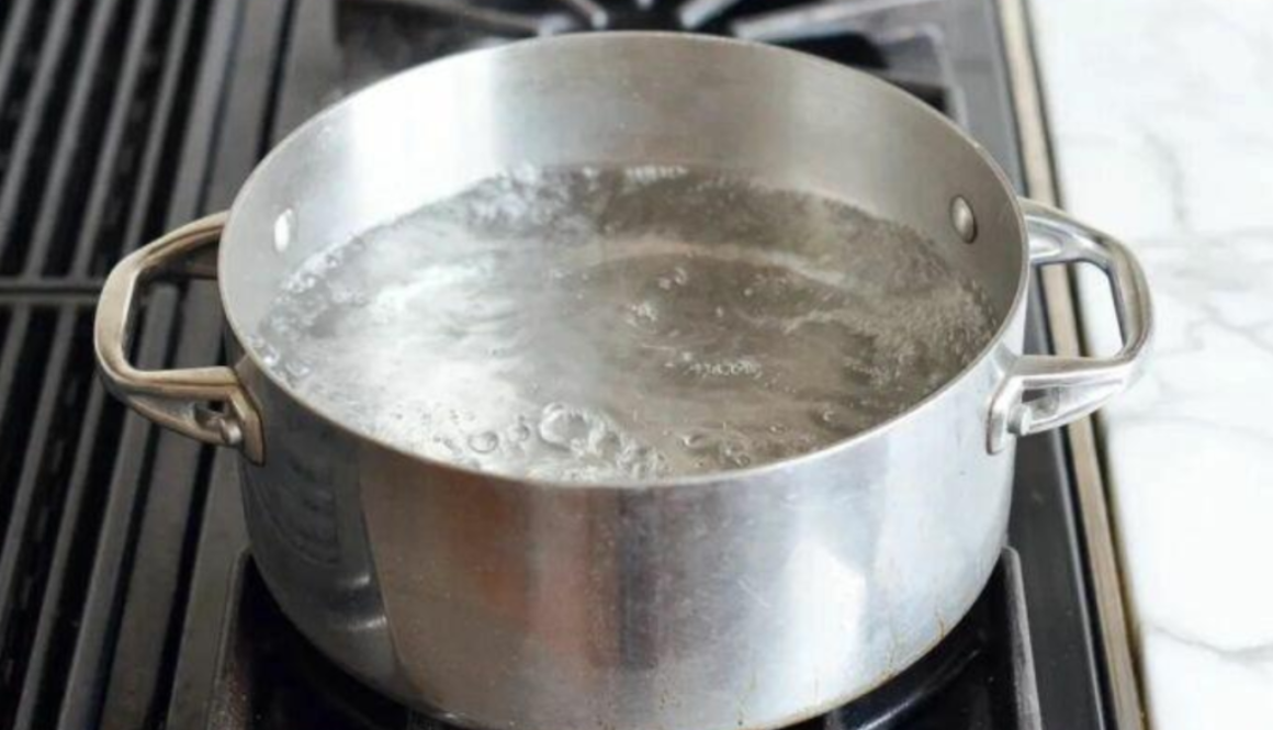 boiling water
