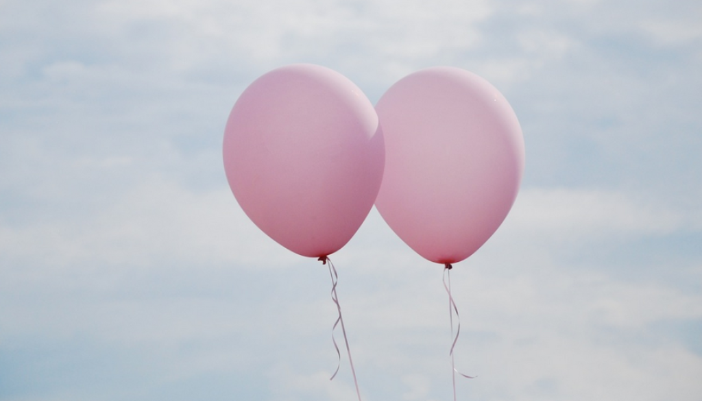 pink balloons