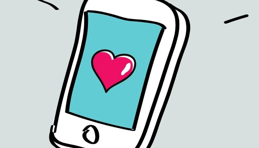 smartphone heart pixa