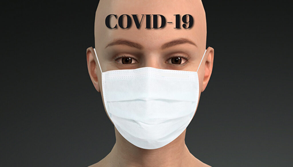 Woman in a medical mask. Mask to protect against corona virus. C